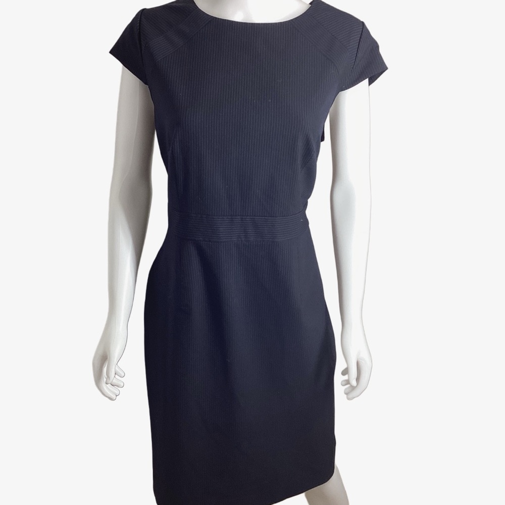 NWOT $149 Antonio Melani Black Pinstripe Dress